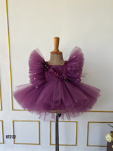 Load image into Gallery viewer, BT2132 Royal Plum Butterfly Dress 🦋👑
