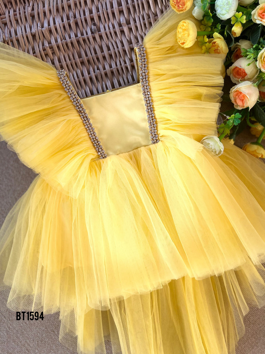 BT1594 Sunshine Elegance: A Little Princess' Dream Dress