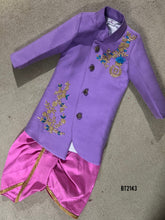 Load image into Gallery viewer, BT2143 Royal Lavender Dhoti Set ✨👑
