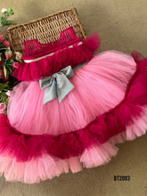 Load image into Gallery viewer, BT2093 🎀 Berry &amp; Blush Delight: Twirl-Worthy Dress for Special Moments 🎀

