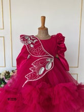 Load image into Gallery viewer, BT2235 ✨ Ruby Butterfly Princess Dress – A Royal Fairytale Look! 🦋👑
