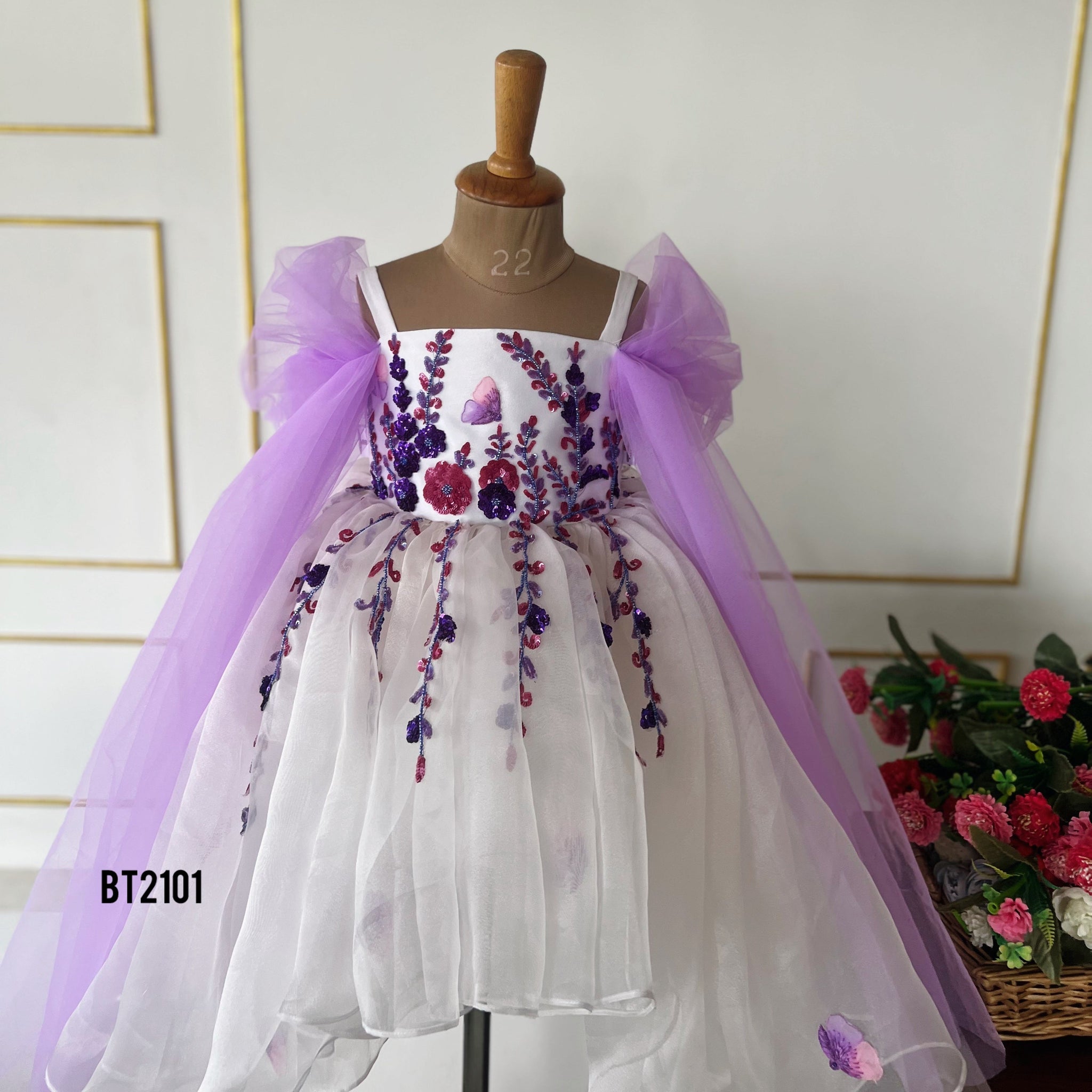 BT2101 Enchanted Garden Fairy Dress 🌸🧚 – BabyTeen Fashion