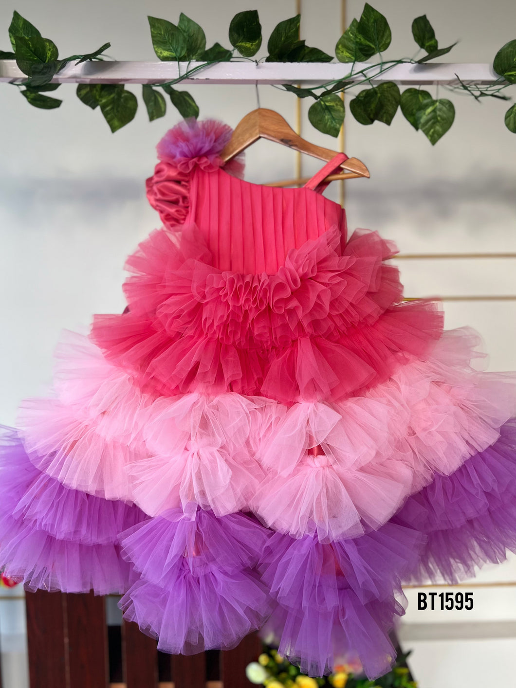 BT1595 Sunset Ruffle Extravaganza Baby Party Dress
