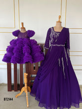 Load image into Gallery viewer, BT2144 Royal Purple Mom-Baby Twinning Set 👑💜

