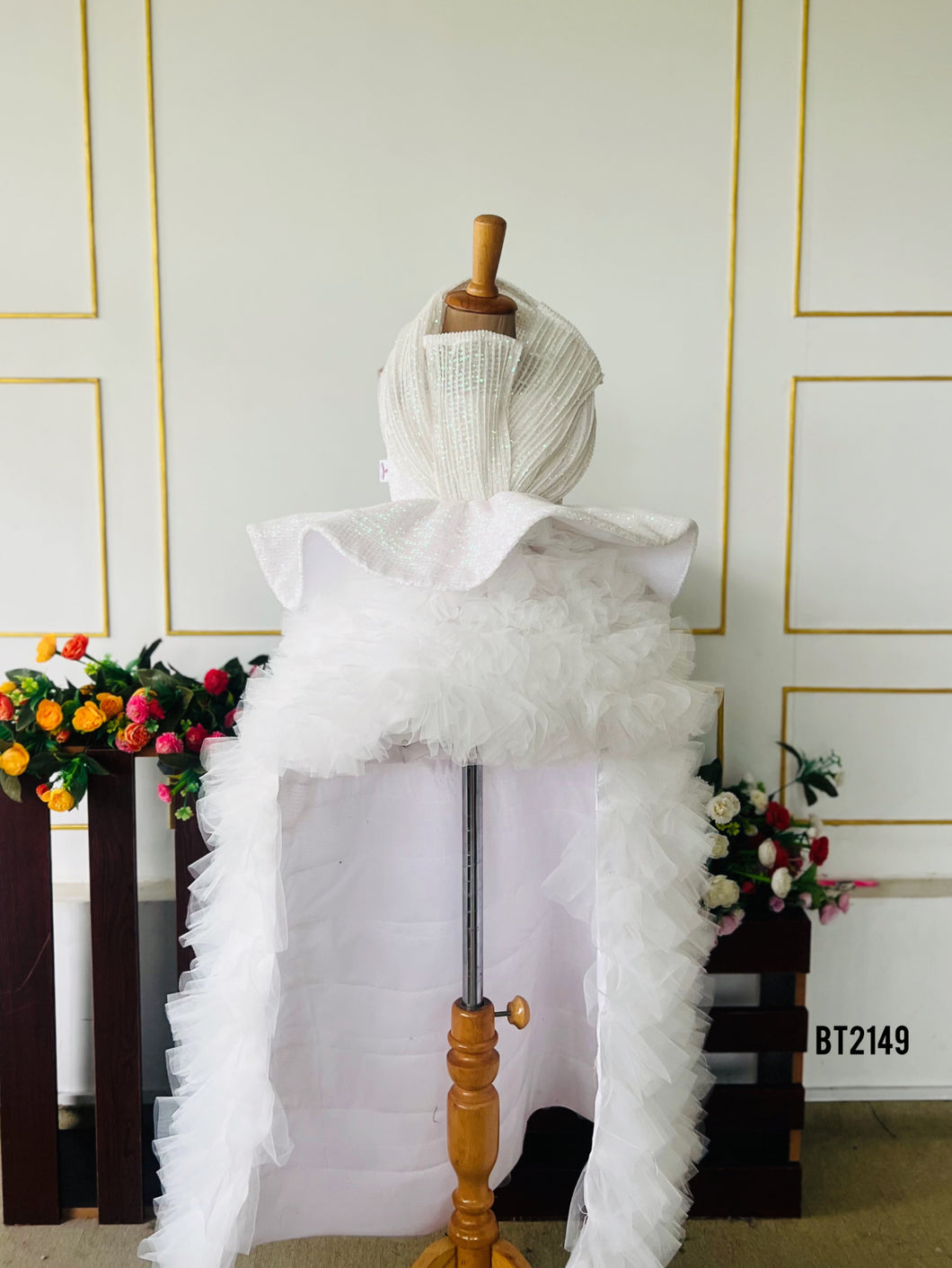 BT2149 Snow Queen-Inspired White Elegance for Your Little Star ❄️✨