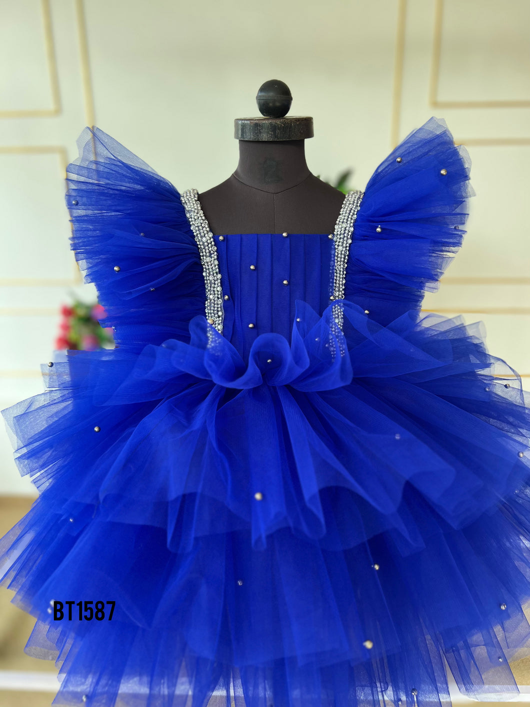 BT1587 Sapphire Sparkle – Baby’s Celebration Dress