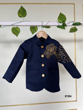Load image into Gallery viewer, BT1994 Roar in Style: Majestic Navy Kurta for Father &amp; Son

