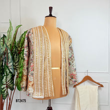 Load image into Gallery viewer, 🌿 BT2475 Royal Tapestry Dad Indo-Western Jacket Set
