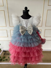 Load image into Gallery viewer, BT1753 Cascading Dreams: Kids&#39; Layered Party Dress
