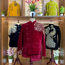 Load image into Gallery viewer, BT2583 Premium Jhodpuri For Dad With Hand-Embroidered Floral Detailing
