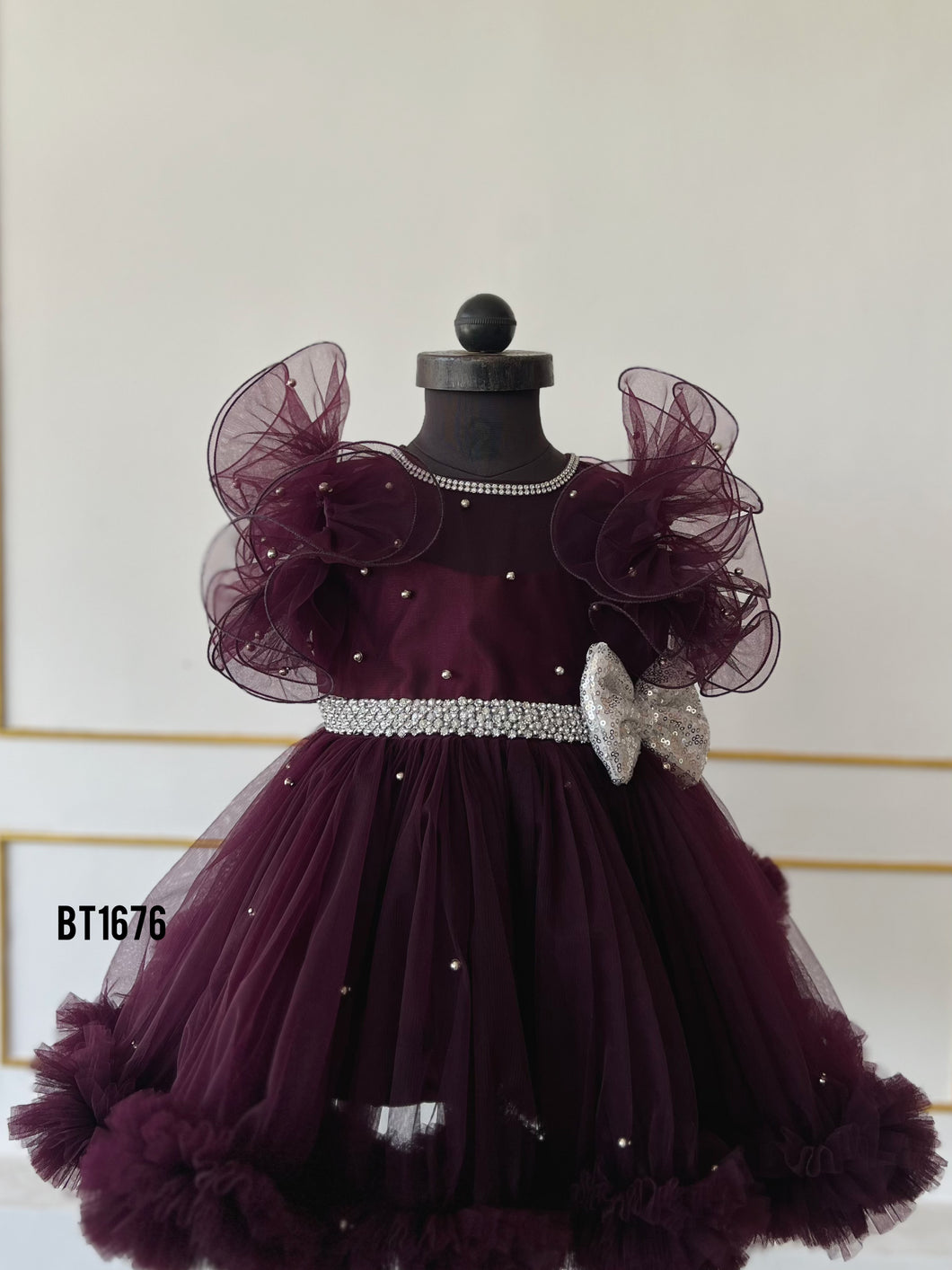 BT1676 Regal Plum Princess Tutu Dress