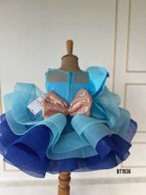 Load image into Gallery viewer, BT1936 Elegant Blue Butterfly Party Dress for Baby Girls
