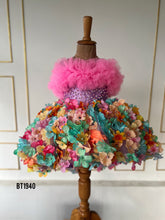Load image into Gallery viewer, BT1940 Vibrant Floral Party Dress for Baby Girls
