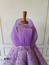 Load image into Gallery viewer, BT1913 Lavender Dream: Girls&#39; Enchanted Party Gown
