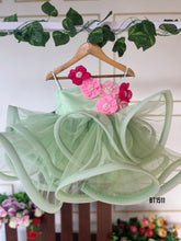 Load image into Gallery viewer, BT1511 Pastel Bouncy Flowery Party wear
