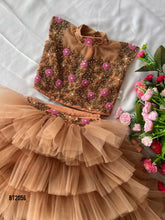 Load image into Gallery viewer, BT2056 🌸 Floral Charm Festive Outfit for Little Stars 🌸
