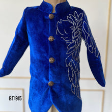Load image into Gallery viewer, BT1915 Regal Blue: Boys&#39; Majestic Party Wear Jacket
