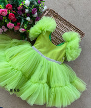 Load image into Gallery viewer, BT1736 Lime Light Party Dress - Sparkle and Frill for Your Little Star
