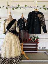 Load image into Gallery viewer, BT2189 Golden Roar Family Combo: Celebrate in Coordinated Elegance 🖤✨
