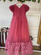 Load image into Gallery viewer, BT1514 Girls Flower Theme Long Birthday Party wear Gown Frock
