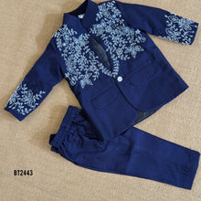 Load image into Gallery viewer, BT2443 Designer Baby Boy Party Wear Blazer Set with Beads Embroidery
