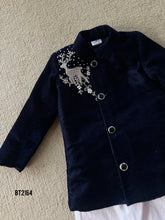 Load image into Gallery viewer, BT2164 Regal Velvet Deer Embroidered Party Wear Outfit for Your Little Boys 🦌✨
