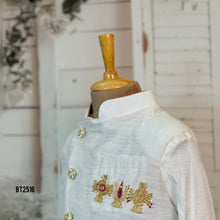 Load image into Gallery viewer, BT2516 White Royal Kurta &amp; Pink Dhoti Set for Baby Boy
