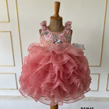 Load image into Gallery viewer, BT1946 Exquisite Pink Floral Baby Dress
