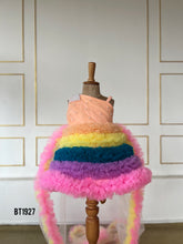 Load image into Gallery viewer, BT1927 Vibrant Rainbow Baby Dress – Perfect for Celebrations
