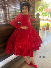 Load image into Gallery viewer, BT1733 Ruby Sparkle: Festive Sequin Dress
