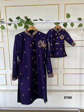 Load image into Gallery viewer, BT1999 💜 Royal Dad-Son Sherwani Set – Matching Elegance for Every Occasion 👑
