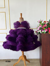 Load image into Gallery viewer, BT2060 💜 Royal Plum Princess Dress for Little Stars 💜
