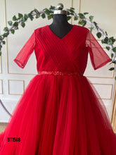 Load image into Gallery viewer, BT1568 Ruby Radiance: Baby &amp; Me Matching Gala Gowns
