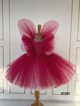 Load image into Gallery viewer, BT2007 🦋 Pink Fairy Wings Dress – Fly into the Magic of Celebration 🎉🧚‍♀️
