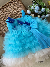 Load image into Gallery viewer, BT2025 ✨ Magical Sky-Blue Butterfly Party Dress for Little Princesses ✨
