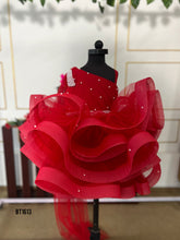 Load image into Gallery viewer, BT1613 Bouncy Pearl Birthday Party Wear Frock For Baby Girls
