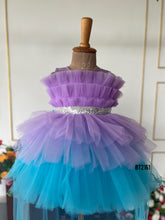 Load image into Gallery viewer, BT2161 Whimsical Lavender &amp; Aqua Princess Gown 🌈👑

