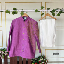 Load image into Gallery viewer, BT2339 👑 Royal Purple Family Twinning Set – A Celebration in Style 💜✨
