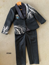Load image into Gallery viewer, BT2049 Black Premium Party Wear Blazer for Boys – Special Occasion Outfit  🌟👑
