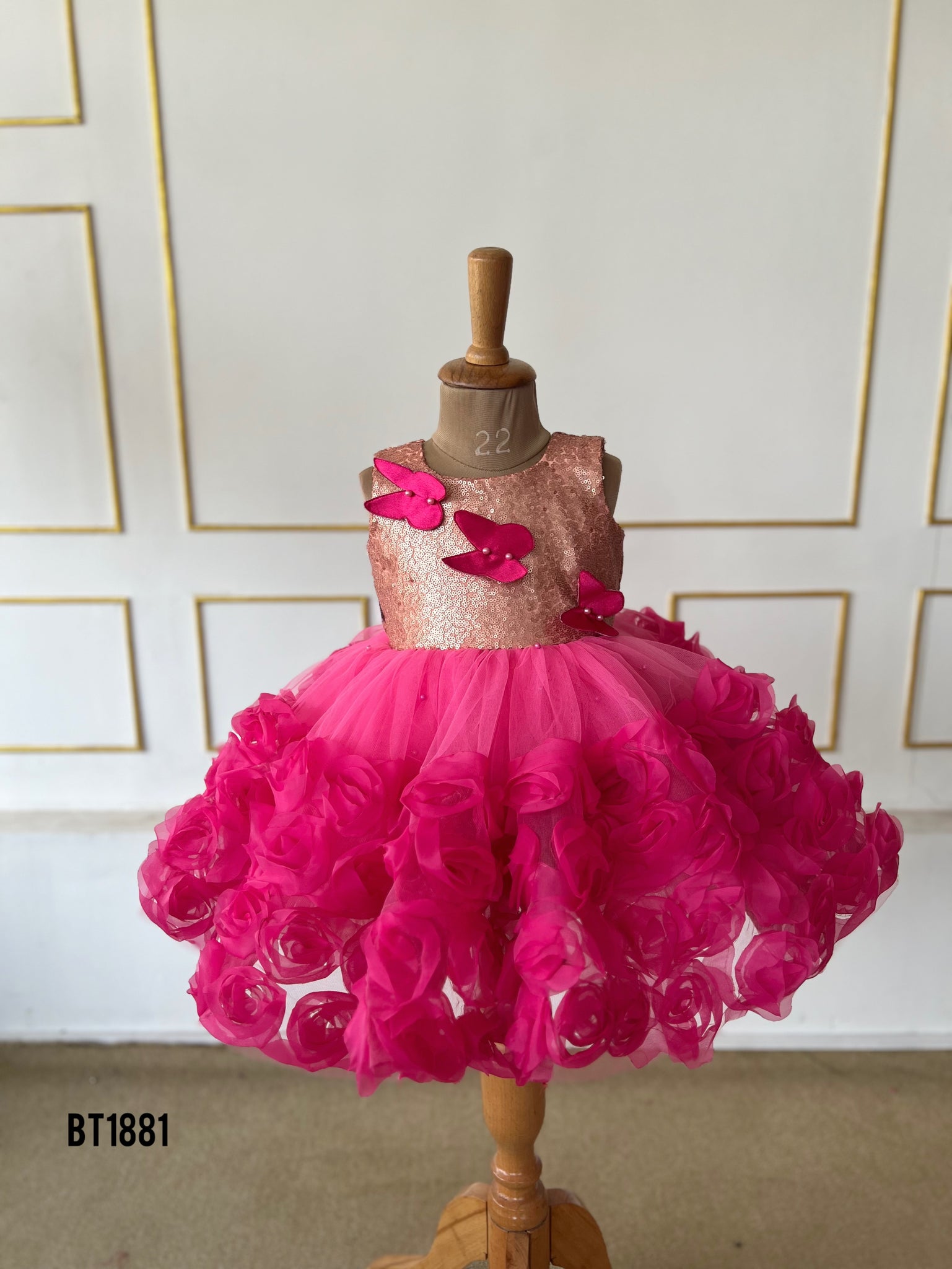 BT1881 Enchanted Fuchsia Fairy Frock for Little Stars BabyTeen Fashion BT1881 Enchanted Fuchsia Fairy Frock for Little Stars BabyTeen Fashion