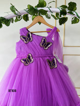 Load image into Gallery viewer, BT1618 Butterfly Whispers - Purple Sequined Party Gown
