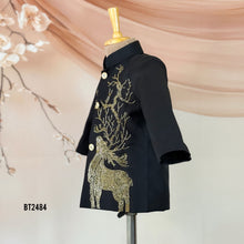 Load image into Gallery viewer, 🦌 BT2484 Majestic Deer Embroidery Baby Boy Jodhpuri Suit

