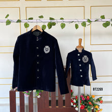 Load image into Gallery viewer, BT2269 Royal Father-Son Velvet Suit – A Timeless Duo Look for Grand Celebrations! 👨‍👦✨

