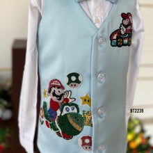 Load image into Gallery viewer, BT2239 🎮 Mario Theme Blazer Set – Power Up His Party Look! 🏁✨
