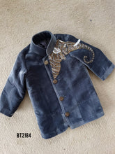 Load image into Gallery viewer, BT2184 Regal Elephant Embroidered Velvet Boys Party Wear Jacket 🐘✨
