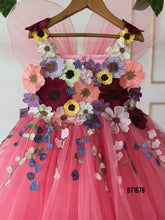 Load image into Gallery viewer, BT1678 Flower Theme Luxury Party Wear with Butterfly Wings
