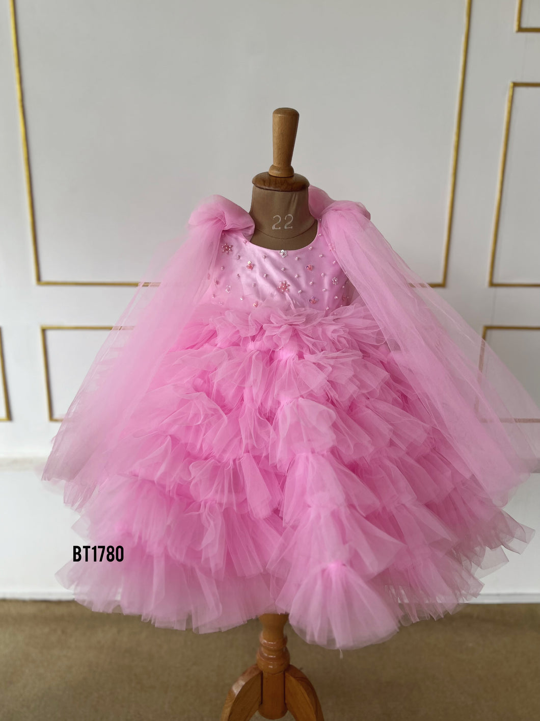BT1780 Pink Princess Puffball Gown - Every Little Dreamer's Delight