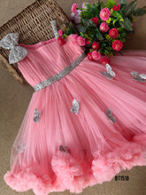 Load image into Gallery viewer, BT1518 Pastel Butterfly Theme Birthday Frock
