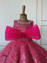 Load image into Gallery viewer, BT1866 Glittering Fuchsia Fantasy: Sparkle Celebration Dress
