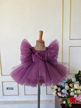 Load image into Gallery viewer, BT2132 Royal Plum Butterfly Dress 🦋👑
